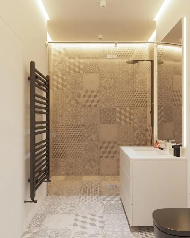 Photo d'une salle de bain refaite par L&Rénov Photo d'une salle de bain refaite par L&Rénov